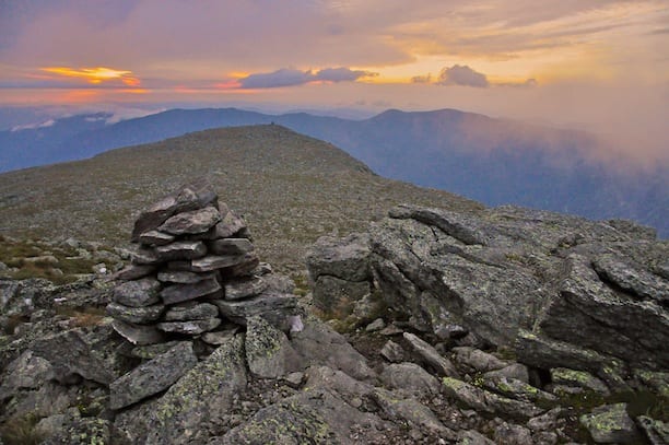 At the summit of Mt. Washington