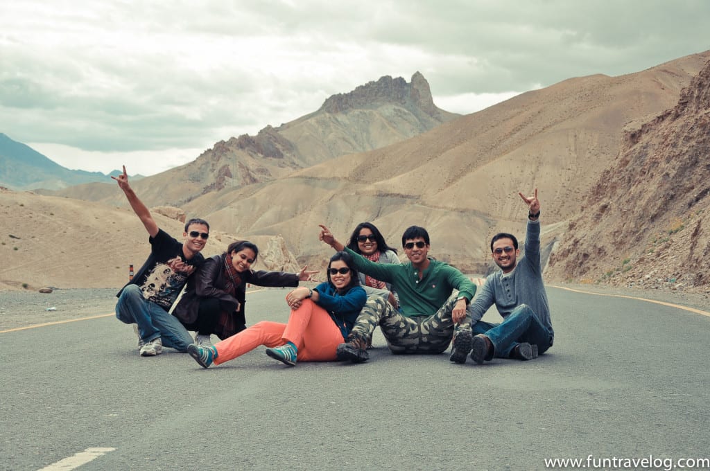 With friends in Ladakh