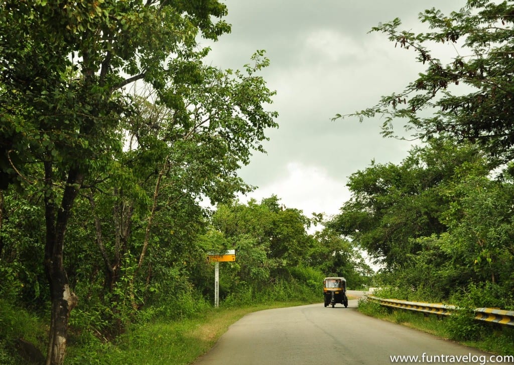 Roads leading to Chikmagalur, India