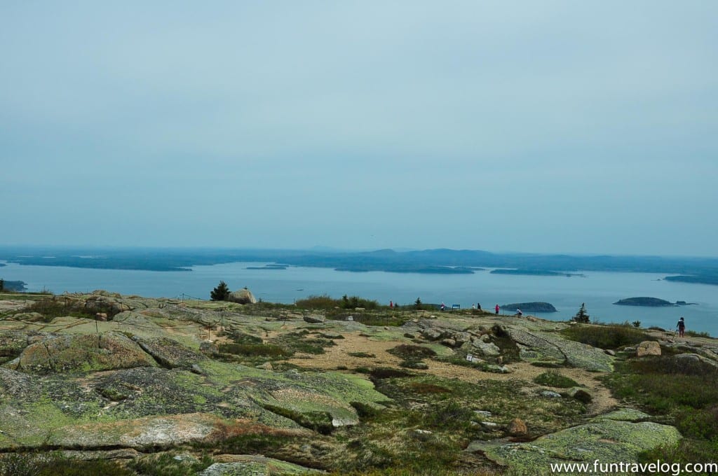 At the top of Cadillac Mountain, Acadia National Park