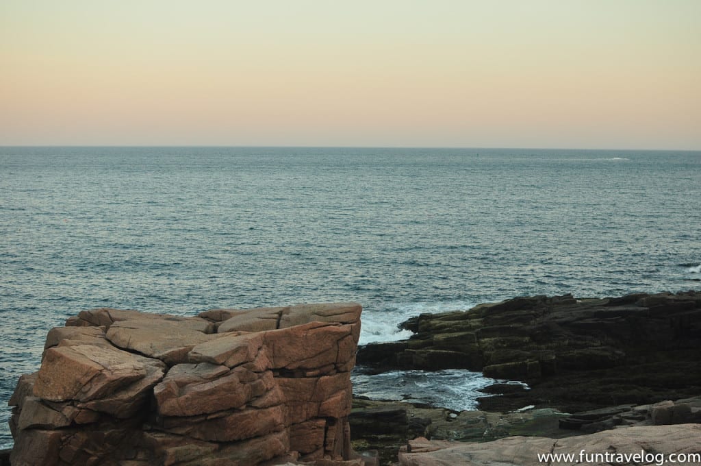 A view of the sea at Thunder Hole