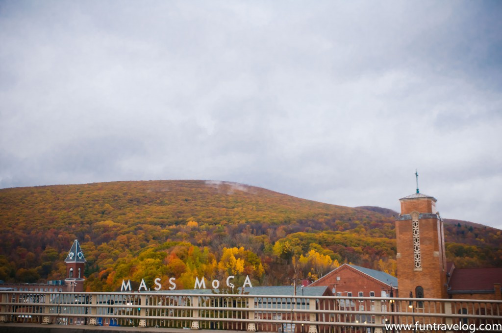 A panoramic view of Mass MOCA in North Adams, MA