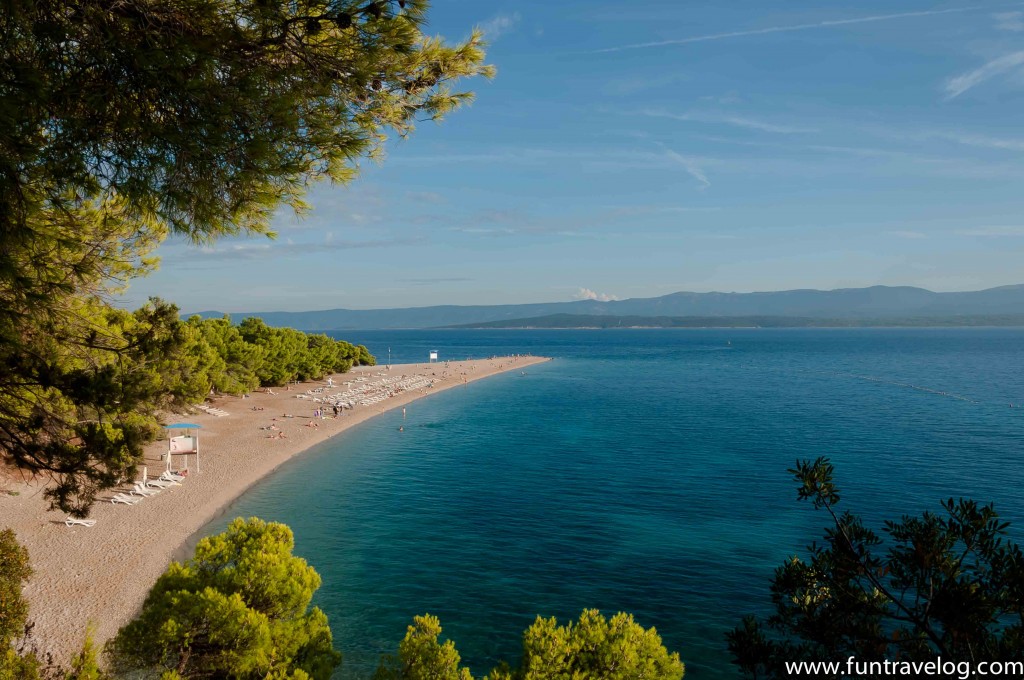 Our main draw for Brač island, this Zlatni Rat beach. Sigh!