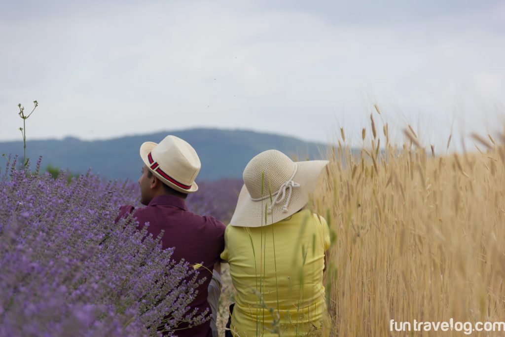 Bharat & Supriya in the fields of Provence