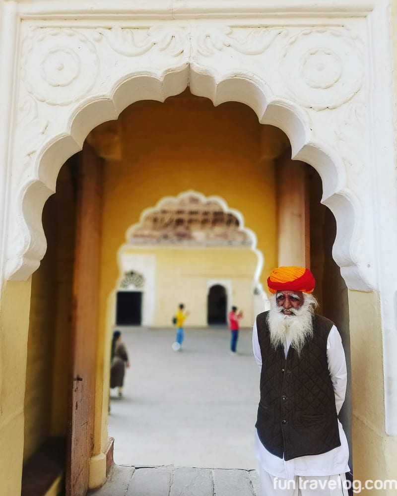 A bearded man in Mehrangarh fort