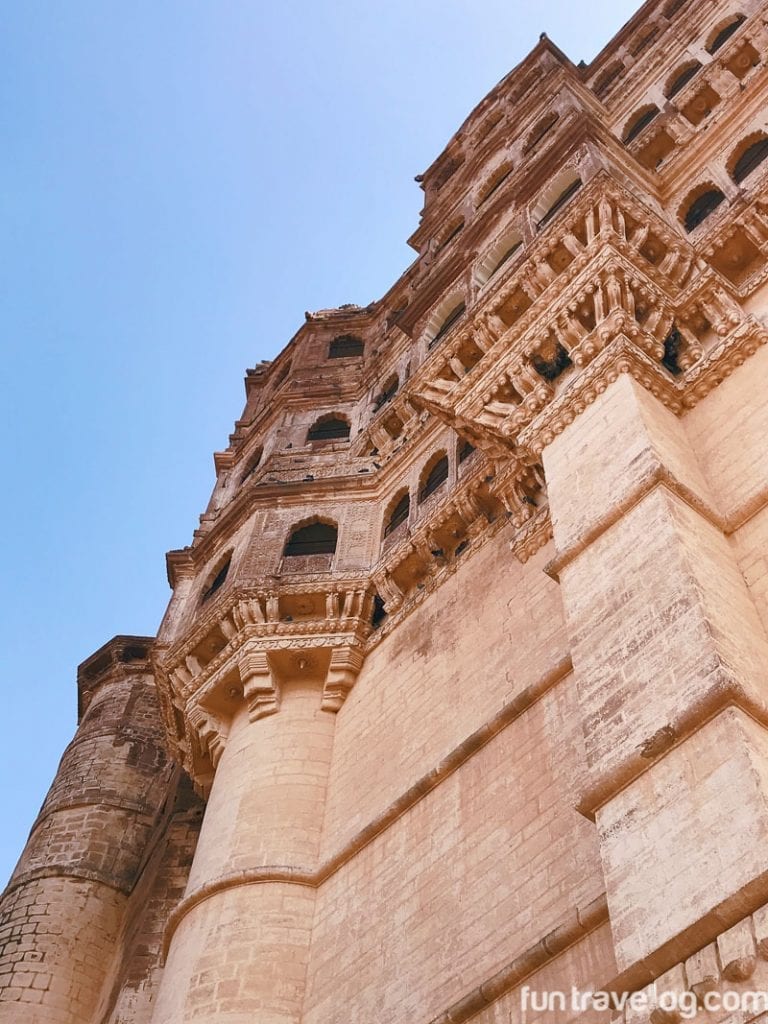 Outer facade - Mehrangarh Fort - among the must see places to visit in Jodhpur