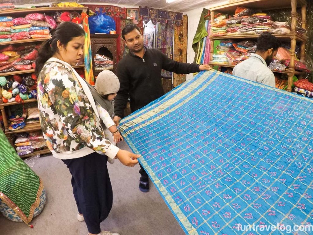 Shopping in a store next to Clock Tower, Jodhpur