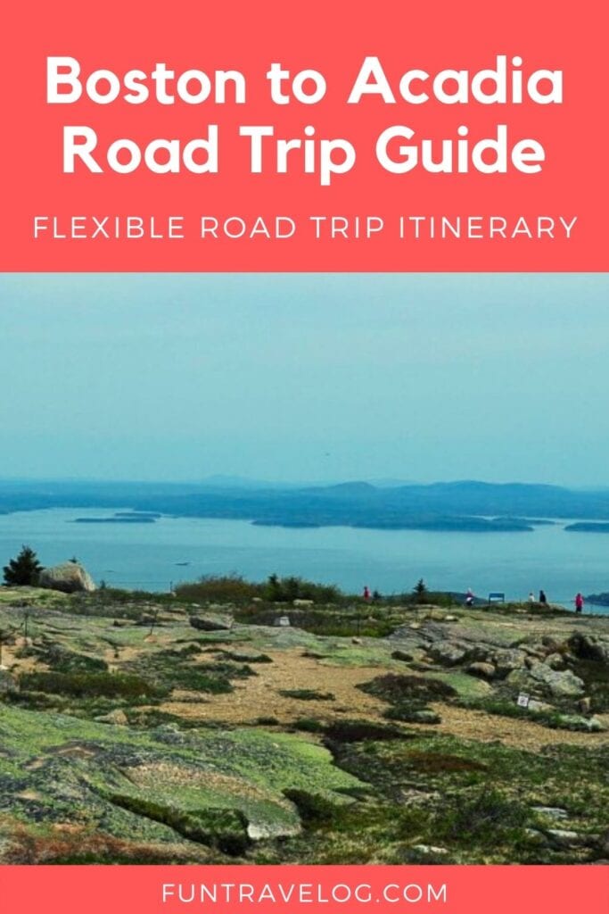 flexible itinerary for Boston to Acadia NP
