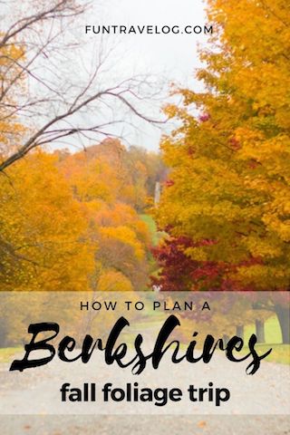 Fall view of a street in Berkshires