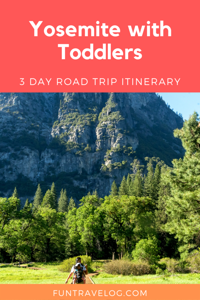 How to explore Yosemite with toddlers. A 3 day itinerary and tips on what to pack. 