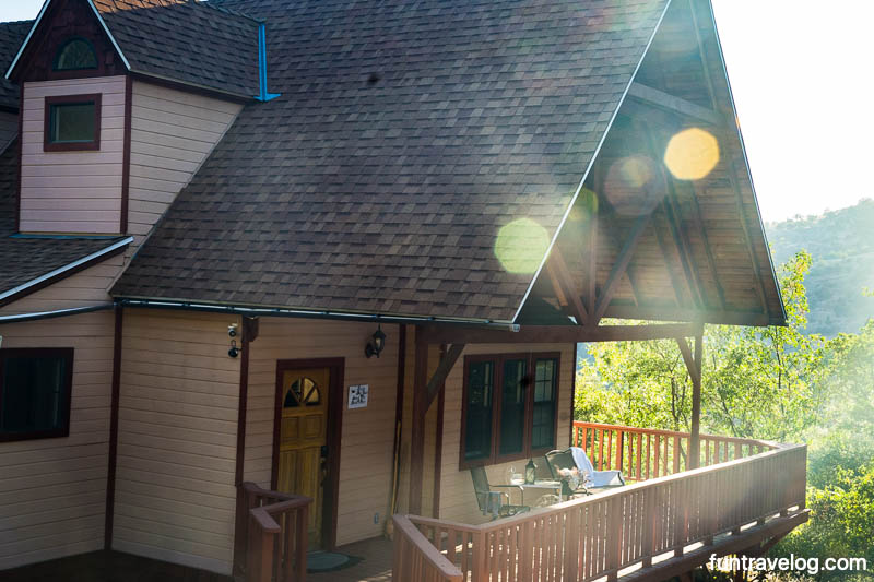 Outside view of our Airbnb accommodation in Three Rivers, CA