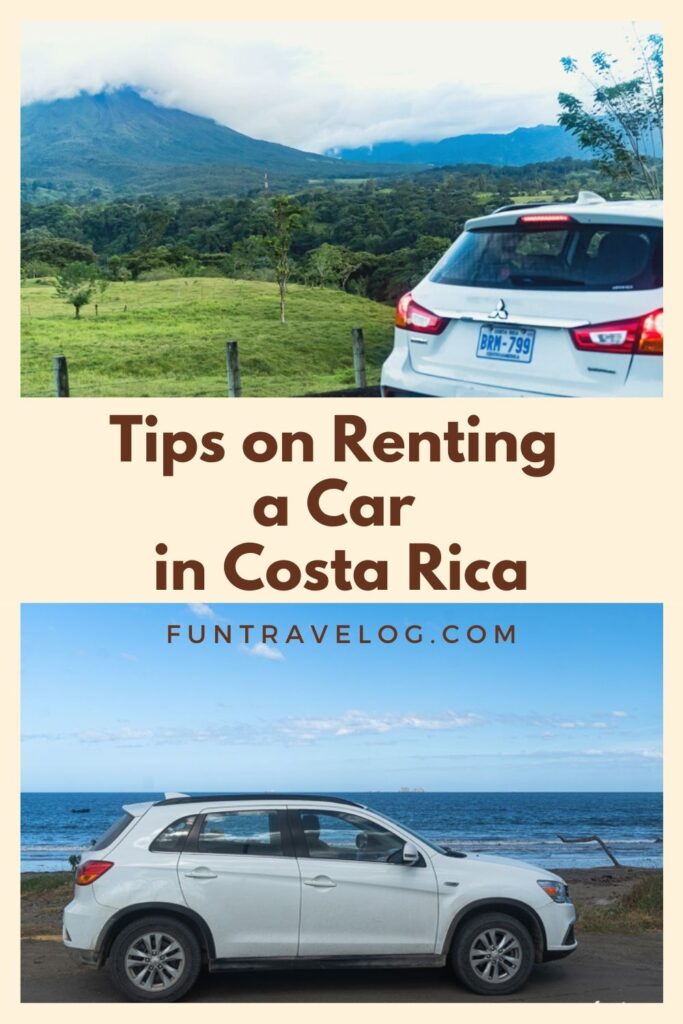 Pinterest image for renting a car in costa rica