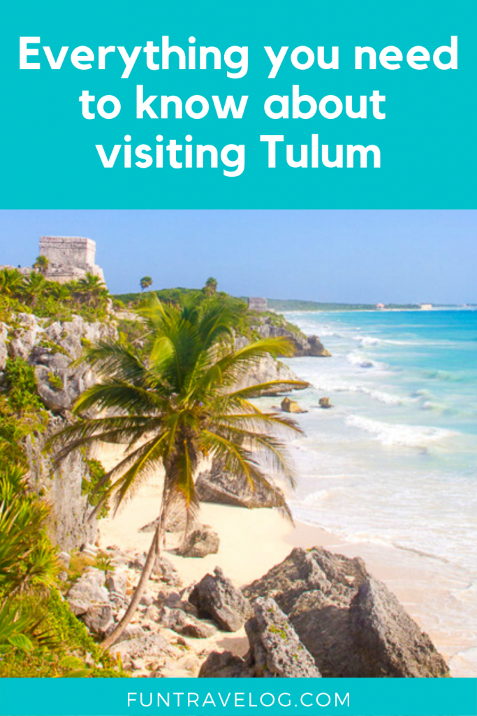 Pinterest image for tips to visit Tulum