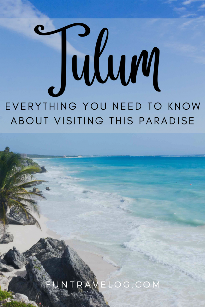 Pinterest image for tips to visit Tulum